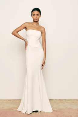 Reformation Haisley Bridal Two Piece Ivory