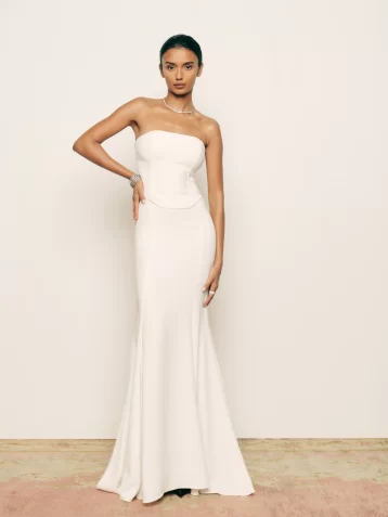 Reformation Haisley Bridal Two Piece Ivory