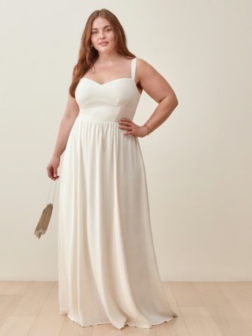 Reformation Hollyhock Bridal Dress ES Ivory