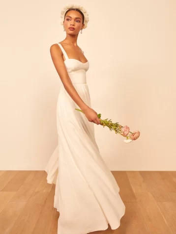 Reformation Hollyhock Bridal Dress Ivory