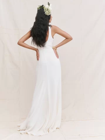 Reformation Lecce Bridal Maxi Dress Ivory