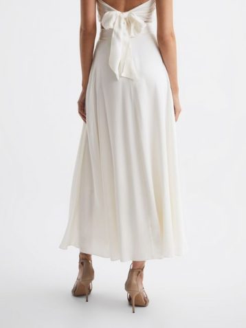 Reiss Ruby Occasion Maxi Skirt Ivory