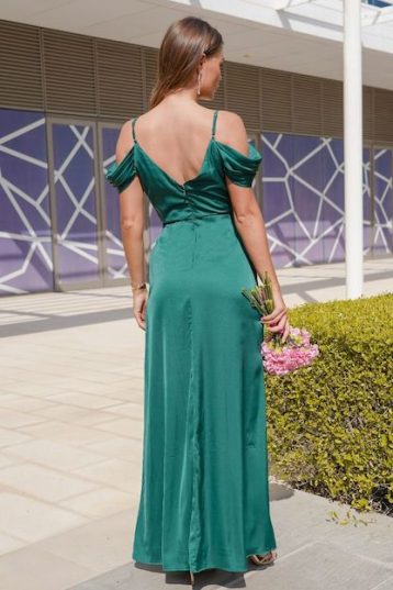 TFNC Carolina Jade Green Maxi Bridesmaid Dress