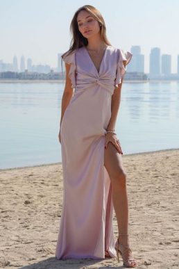 TFNC Suki Mink Maxi Bridesmaid Dress