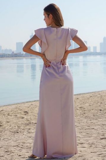 TFNC Suki Mink Maxi Bridesmaid Dress