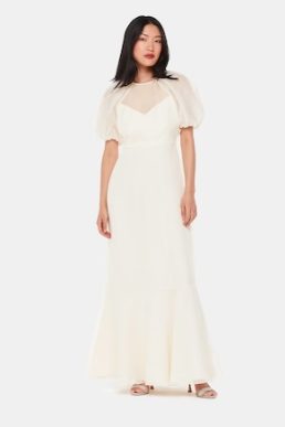 Whistles Sabrina Silk Wedding Dress Ivory