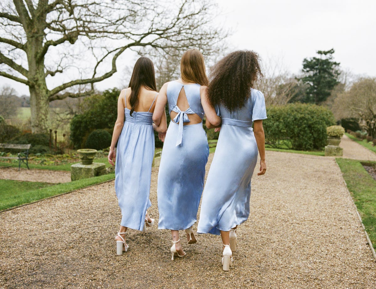 blue bridesmaid dresses