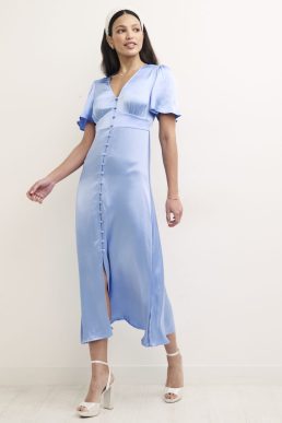 Nobody's Child Blue Bridesmaids Erin Midaxi Dress