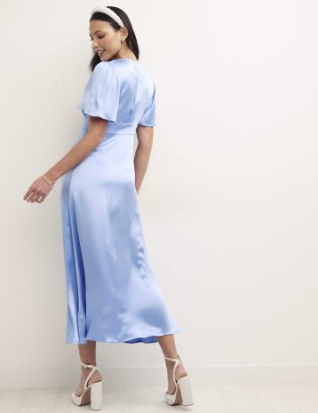 Nobody's Child Blue Bridesmaids Erin Midaxi Dress