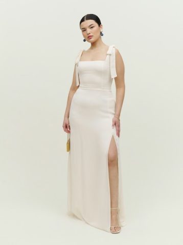 Reformation Westerly Dress Bridal Maxi Dress Ivory