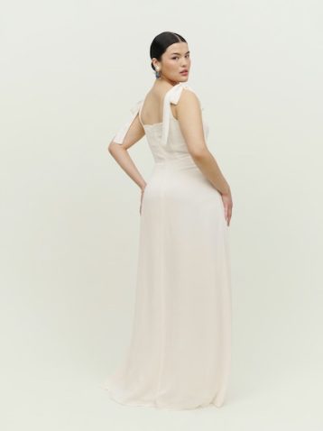 Reformation Westerly Dress Bridal Maxi Dress Ivory