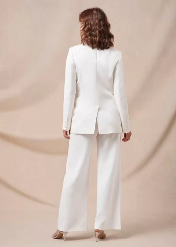 Phase Eight Beatriz White Satin Bridal Blazer Ivory