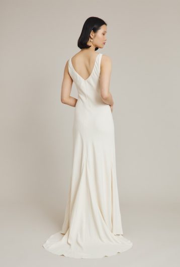 Ghost Phoebe Crepe Maxi Wedding Dress Ivory