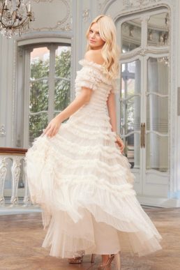 Needle & Thread Lisette Ruffle Off The Shoulder Gown