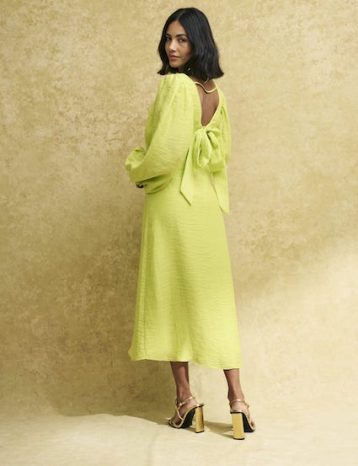 Nobody's Child Fearne Cotton Lime Green Zendaya Midi Dress