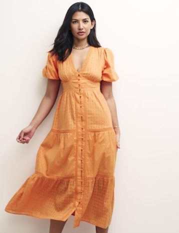 Nobody's Child Fearne Cotton Orange Cici Midaxi Dress