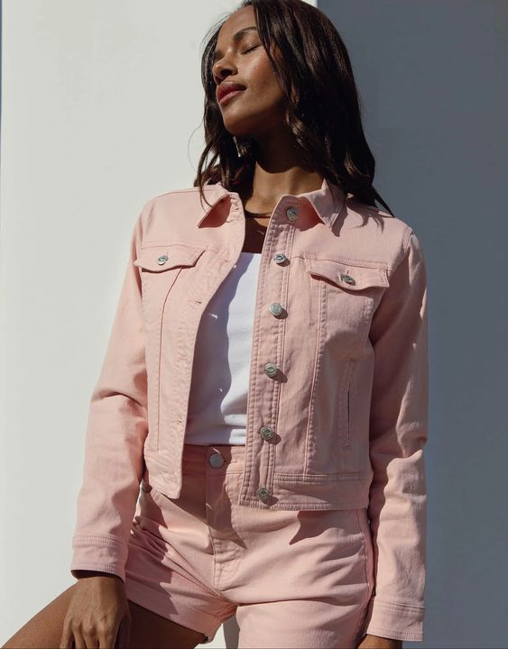 Women's Pink Wash Denim Jacket £27.99