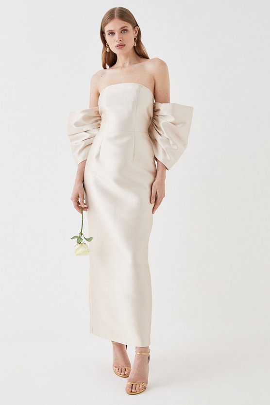 Coast Detachable Shrug Multiway Twill Bridesmaids Dress