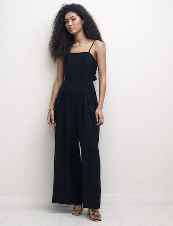 Nobody's Child Black Tie Back Rory Jumpsuit Black