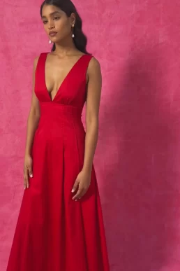 Hervanr Renee Maxi Dress Red