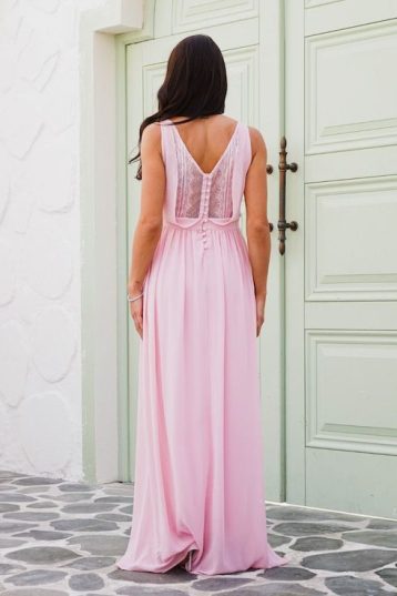 TFNC D0086 Pale Pink Maxi Bridesmaid Dress