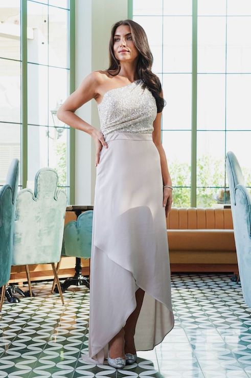 Caylee Drape Maxi Dress