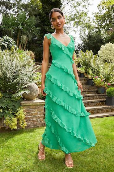 Long shop dress ruffle