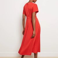 Hobbs Radclyffe Fit And Flare Dress, True Red