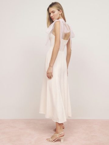 Reformation Kairo Dress Ivory