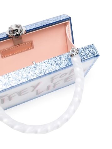 Jimmy Choo Micro Cloud White Suede Clutch Bag