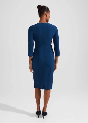 Hobbs Saige Dress Steel Blue