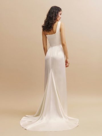 Reformation Eisa Silk Wedding Dress Ivory