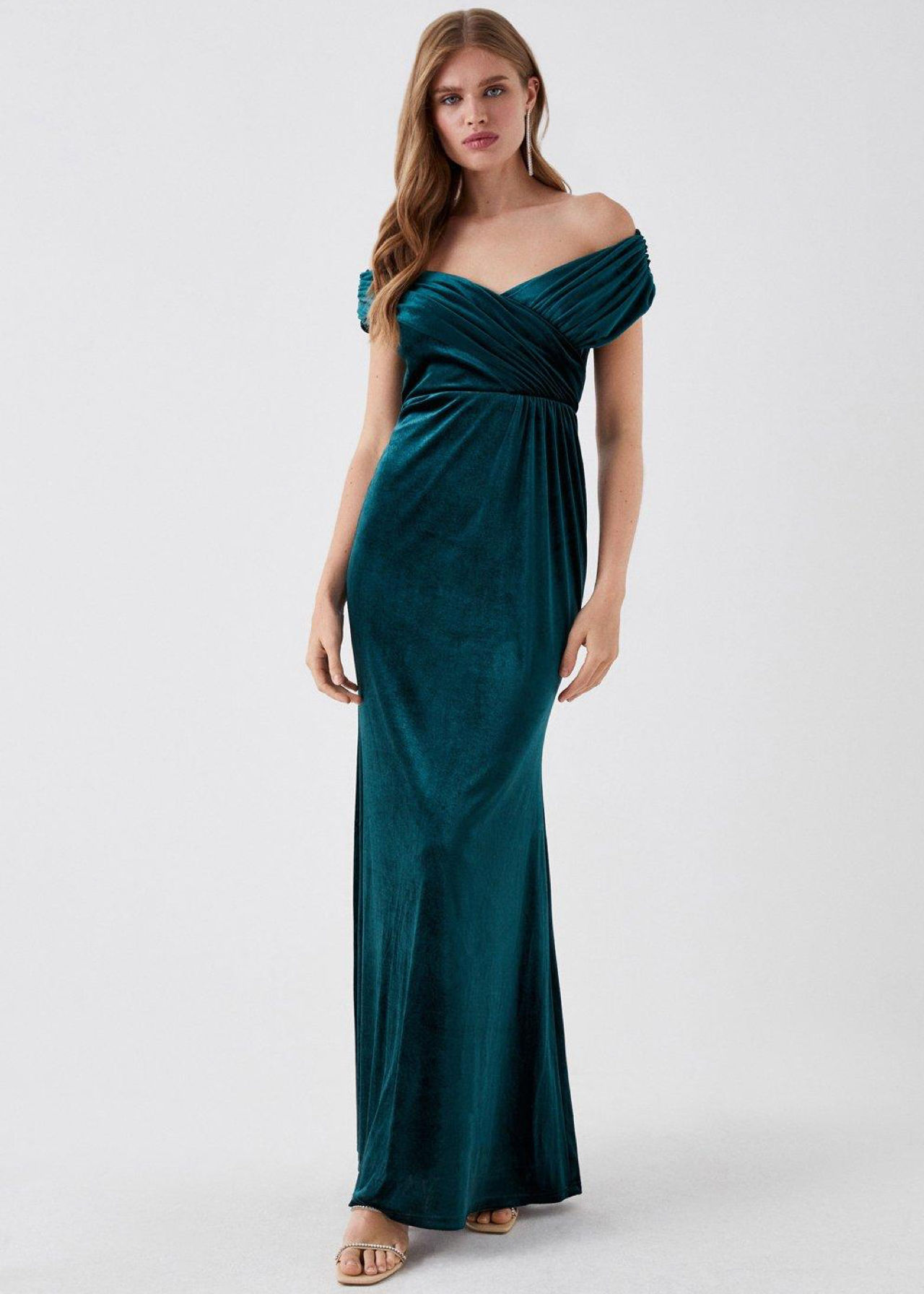 Bardot Velvet Bridesmaids Maxi Dress, was £99 > now £79.20