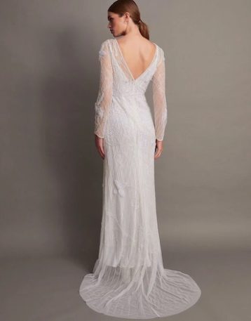 Monsoon Alexa beaded bridal dress ivory