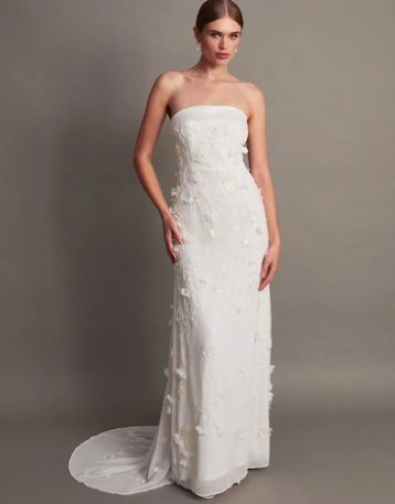 Monsoon Eve embellished bridal dress ivory