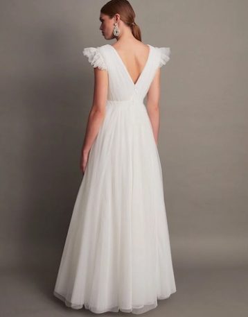 Monsoon Gabriella tulle maxi bridal dress ivory