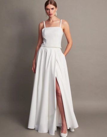 Monsoon Isla bridal skirt ivory