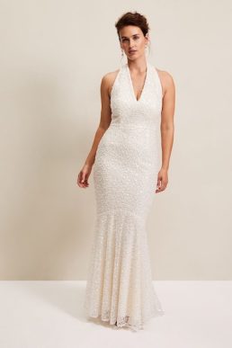 Phase Eight Guinevere Embellished Bridal Dress, Ivory