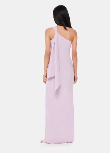 Whistles Bethan One Shoulder Maxi Bridesmaid Dress, Lilac