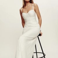 Reformation Stormi Dress White