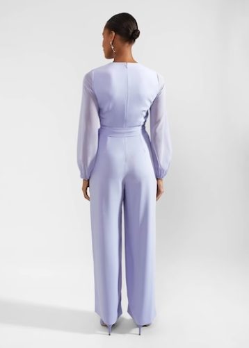 Hobbs Vivian Wide Leg Jumpsuit Blue Skies Lilac