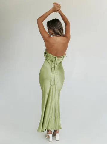 Princess Polly Haley Maxi Dress Green