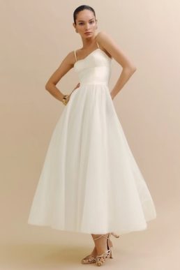 Reformation Alouette Wedding Dress Fior Di Latte