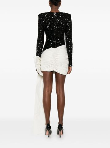 ROTATE BIRGER CHRISTENSEN bow sequinned mini dress