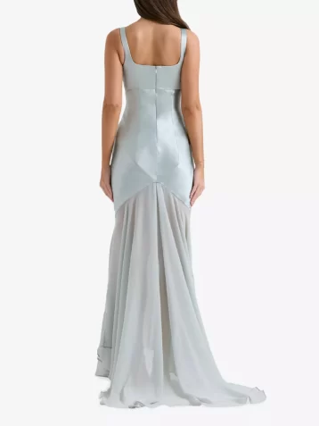 HOUSE OF CB Vittoria Pistachio Chiffon Floor Length Gown