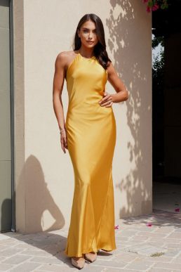 TFNC Nova Marigold Maxi Dress