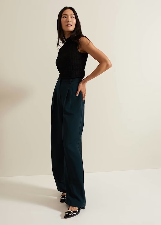 Arabella Pleat Wide Leg Trouser, £89