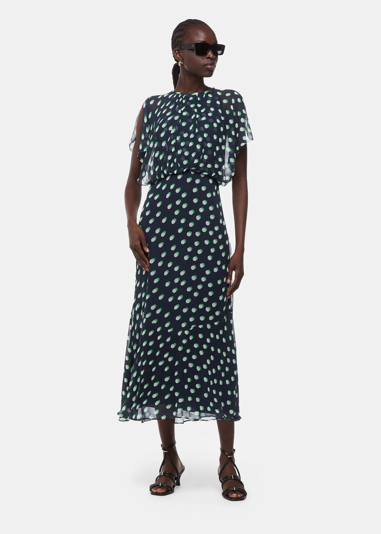 Moon Spot Print Midi Dress, £199