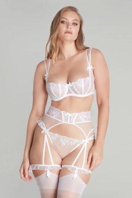 Agent Provocateur Rosia Suspender White