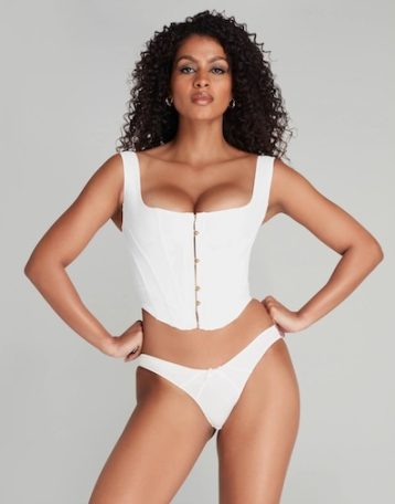 Agent Provocateur Zena Corset Top White